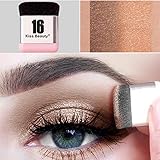 Xixou Lazy Eyeshadow Stamp 16 brand Holiday Edition Everyday Magazine eye shadow with Double Colors Glitter Gradient Eye Shadow Palette Long Lasting