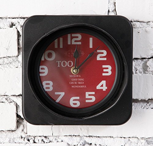 BBSLT Retro street lamp clock, wall, traffic light modeling Iron clock, Creative Bar Cafe wall decoration, wall clock,,A