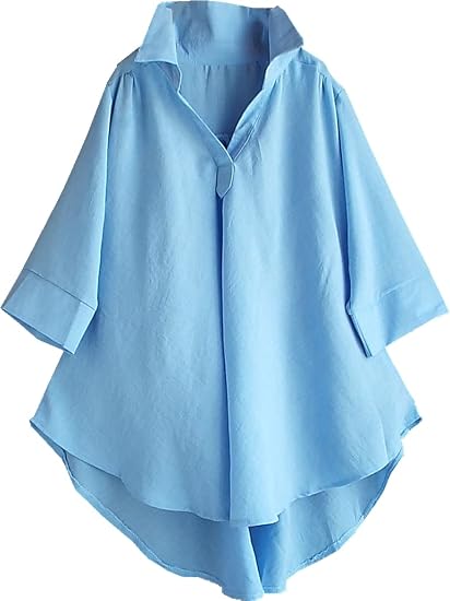 Amazon Co Jp ワンピース レディース ゆったり シャツ スキッパー チュニック トップス ａライン きれいめ 夏 40代 50代 S2992 服 ファッション小物