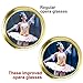 HQRP Opera Glasses Binocular White Pearl Color, Crystal Clear Optic (CCO), Necklace Chain in HQRP Gift Box
