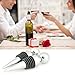 EsmartD Set of 6 Stainless Steel 5pcs Ball Design Love Wine Bottle Stoppers and 1pcs Drop Ring for Wedding, Home Decorative
