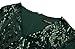 BABEYOND 1920s Flapper Dress Long Fringed Gatsby Dress Roaring 20s Sequins Beaded Dress Vintage Art Deco Dress Dark Green