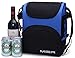 MIER Large Insulated Lunch Bag Reusable Lunch Box Picnic Cooler Bag for Men, Women, Adjustable Shoulder Strap (Blue)