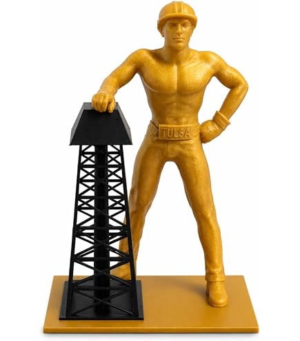 A968 銀製彫金オルゴール 稼働 ピッチャー形【ビンテージ】インド彫金 置物 Amazon.com: Tulsa Golden Driller Replica Statue, Oil Worker