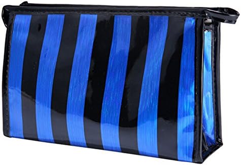 Ecokaki(TM) Fashion Makeup Bag PU Bling Mini Portable Purse Storage Toiletry Cases Bag, Blue