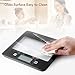 Glass Kitchen Scale, Home Gizmo Food Scales Digital Weight Gram, Small Postage Scale Multifunction Accurate with Large LCD Display for Baking and Cooking(11.02lb/5 kg)