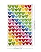yueton 18 Sheets Colorful Heart Shape, Round Dots and Star Pattern Color Coding Labels Stickers