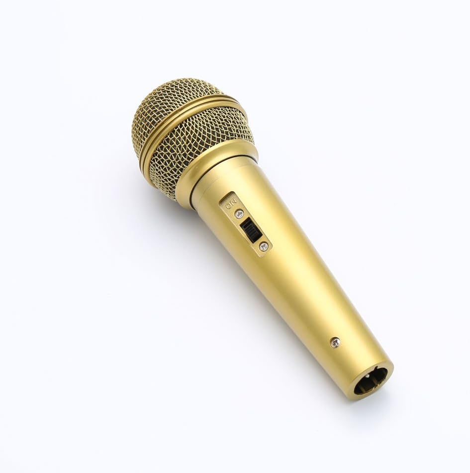 gold microphone toy