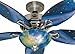 Hunter Space Discovery 48 in. Brushed Nickel Ceiling Fan with Earth Light & Moon Blades
