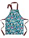Dinky Dinky - Adjustable Waterproof Kids' Apron with Charming Dog Print - Durable PVC Craft & Cooking Apron for Young Chefs & Artists, Easy to Clean - Unisex Design