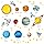 Decowall DW-1307 Sonnensystem Planeten Platz Weltraum Wandtattoo