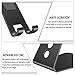 [2 Pack] Cell Phone Stand, OMOTON Desktop Cellphone Stand Tablet Stand, Advanced 4mm Thickness Aluminum Stand Holder for Mobile Phone and Tablet (Up to 10.1 inch) (Black & Silver)