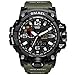 Mens Military Waterproof Digital Watch Analog Display Sports Watches Multifunctional Wrist Watches for Men (Army green)