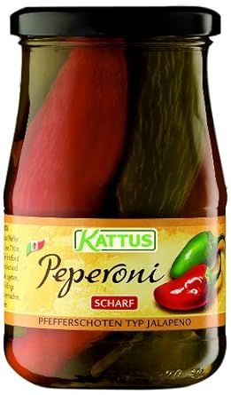 Kattus Peperoni Rot Und Grun Scharf Typ Jalapeno 4er Pack 4 X 330 G Amazon De Lebensmittel Getranke