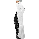 Pointodoor Womens High Waisted Flare Yoga Pants Comfy Lightweight Wide Leg Leggings Soft Stretchy Pants,S-2Xl