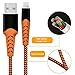 Haribol iPhone Lightning Cable, MFi Certified iPhone Charger 4Pack[ 3.3FT 6.6FT 10FT] Nylon Braided Charger Cable for iPhone X, 8 Plus, 8, 7 Plus, 7, 6 Plus, 6, 6S Plus, 6s, 5, iPad and More (Orange)