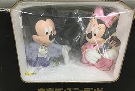 Amazon 東京ディズニーランド限定 ミッキー ミニー 陶器置物 お正月 着物 おもちゃ雑貨 手品 おもちゃ