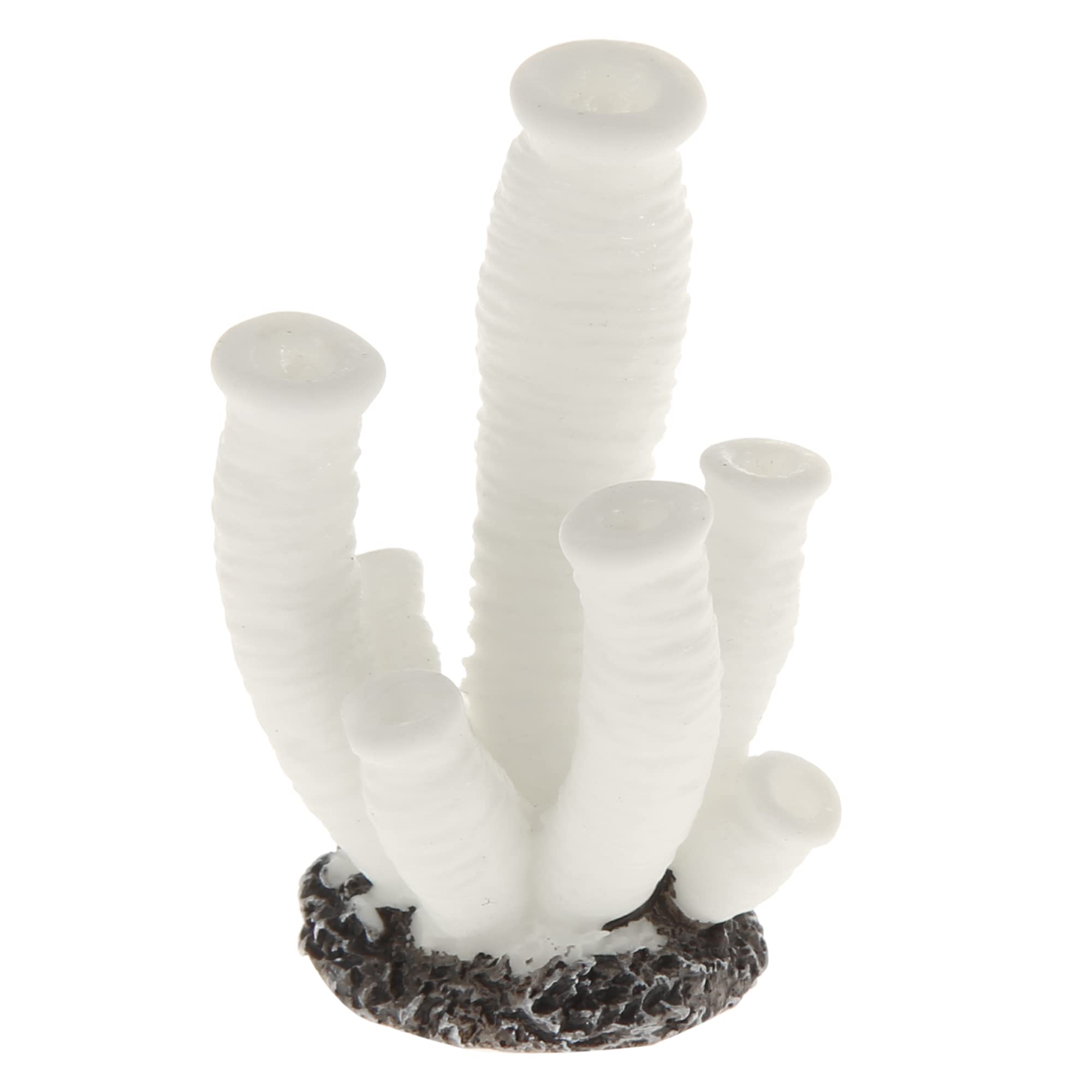 VOCOSTE White Coral Reef Decor, Mini Faux Coral Aquarium Decor, 1.3"x1.77"