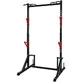 CANPA Multifunction Power Rack with Pull up Bar, Heavy Capacity and Adjustable Squat Stand Rack for Home Gym Equipment, Power