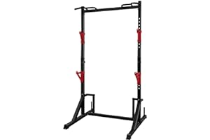 CANPA Multifunction Power Rack with Pull up Bar, Heavy Capacity and Adjustable Squat Stand Rack for Home Gym Equipment, Power Rack Cage
