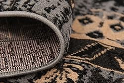 Unique Loom Taftan Collection Border Geometric