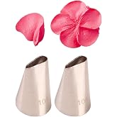 Piping Tip 104 Petal Tip for Blooming Flowers,Rose,Petals &amp;Waves,2 Pcs