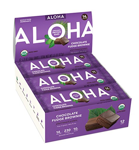 "ALOHA Chocolate Fudge Brownie Protein Bar" - Image 2