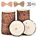 5ARTH Natural Wood Slices - 30 Pcs 2.7-3.1 inches Craft Unfinished Wood kit Predrilled with Hole Wooden Circles for Arts Wood Slices Christmas Ornaments DIY Crafts