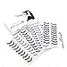 60 Pairs Natural False Eyelashes Pack with Tweezers | Ultra-Thin Lash Band | Reusable Best Strip Fake Lashes Set | Perfect for All Eye Shape by Bella Hair