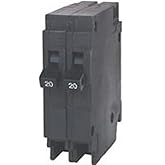 Siemens Q2020 Two 20-Amp Single Pole 120-Volt Circuit Breakers, for use only where Type QT breakers are allowed
