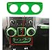 Bolaxin ABS Interior Center Console Air Condition Switch Cover Trim for Jeep Wrangler 2012-2016 (green)