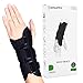 Arthritis Compression Gloves Relieve Pain from Rheumatoid, RSI,Carpal Tunnel, Hand Gloves Fingerless for Computer Typing and Dailywork, Support for Hands and Joints (Black(New), Right)