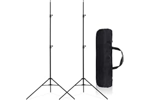 Maxztill 7Ft Portable Lighting Stand 2PCS Light Stand for Photography Photo Video Tripod Stand with Carry Bag for Photographic Portrait,Flash,Softbox,Umbrella,Camera