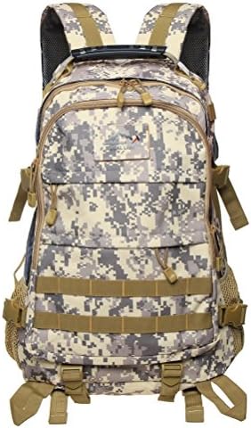 PioneerHiker Military Camo Backpack Tactical Backpacks for Hunting Camping Hiking Trekking White Camo