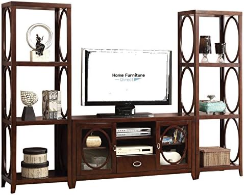 Calabasas Cherry 56" TV Console with Optional Piers