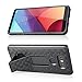 LG G6 Case, BEKASE (TM) Hard Shell Holster Combo Matte Finish Protective Slim Case for LG G6 with Kickstand and Locking Belt Swivel Clip (Black)