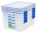 Ziploc WeatherShield 26.5 Quart Storage Box, 4 Pack, Clear