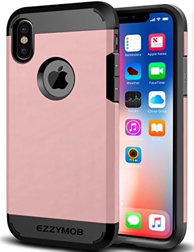 EZZYMOB iPhone X/XS Case, iPhone XS Max Case, iPhone XR Case [Ultra Hybrid] [Extreme Protection][Air Cushion Technology] Armor Case for Apple iPhone X series, [Anti-Scratch] [Shock Absorption]