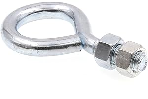 Prime-Line 9066782 Eye Bolts with Nuts, 3/8 in.-16 X 2-1/2 in., Zinc Plated Steel (20 Pack)