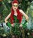 ALLAURA Poison Ivy Wig 30” Long Red Wavy Wig – Heat Resistant One Size Fits All Non-itch, Reusable Ideal for Hippie Cosplay Anime