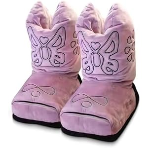 Unisex Western cowboy boots,The House Slipper Boots,Cowboy Boot Slippers,Cozy Home Indoor Fuzzy Boots for holiday gift