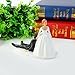WeddingDepot Funny Bride and Groom Decorative Wedding Cake Toppers - Cake Topper Figurines, Keepsake Wedding Cake Decorations in Unique Pose (Reluctant Groom)