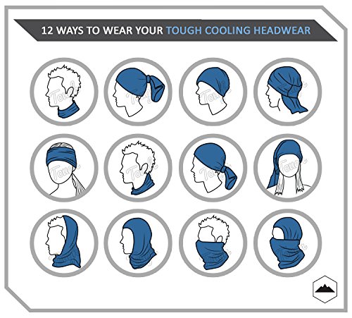 image for Tough Headwear 12-in-1 Cooling Headwear - Versatile Outdoors & Daily H
