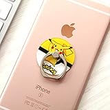 ZOEAST(TM) Pocket Monster Pokemon 360° Rotating Phone Buckle Tablet Finger Grip Ring Stand Holder Kickstand for all Phones Tablets iPhone 4 4S 5 5S SE 6 6S 7 Plus Samsung iPad iPod (Pikachu)