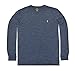Polo Ralph Lauren Men's Long Sleeve Pony Logo T-Shirt - Large - Gentian Blue Heather