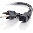 C2G 6FT Replacement AC Power Cord Shielded - Power Cable for Electronics, TV, Computer, Printer, Radio, Monitor, Samsung, Dell, Vizio, LG, Asus, Laptop and More (03133)