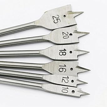 Generic 6mm : 6PCs Spade Wood Drill Bit Set Hole Saw Cutter Woodworking Tools for Wooden