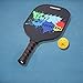 ianoni Graphite Composite Pickleball Paddle Pickleball Racket with Graphite Face & Polymer Honeycomb Core,Balanced Weight,Low Profile Edge,Meets USAPA Specifications (Black)