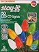 Sylvania Stay-Lit Platinum LED Indoor/Outdoor Christmas String Lights (Various Colors & Sizes) (50ct C9 lights, Multi-Colored) primary