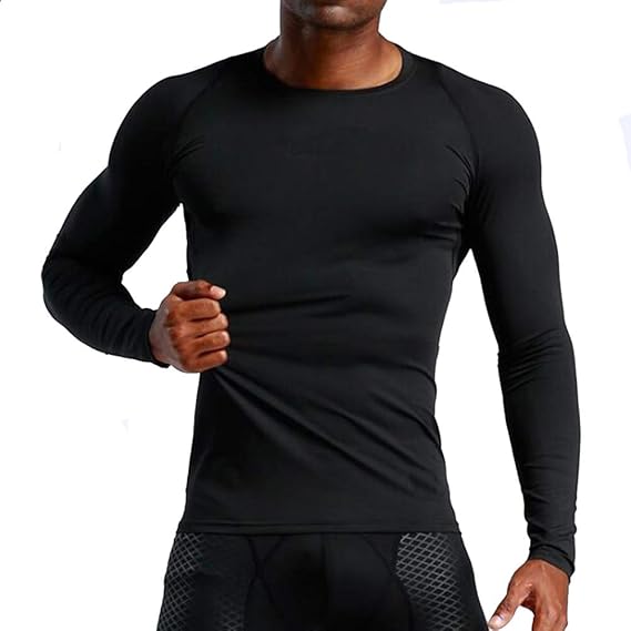 KCaNaMgAl Ropa de Fitness para Hombres, Manga Larga, Entrenamiento ...